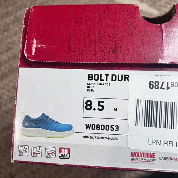 Wolverine Bolt Durashocks sneaker Womens Sz 8.5 - Picture 7 of 8